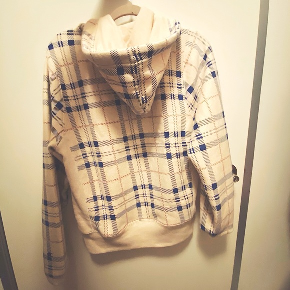 champion plaid sweatshirt